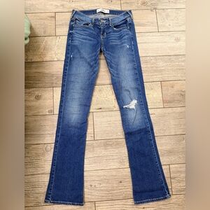 Hollister Distressed Boot Cut Jeans Size 3L